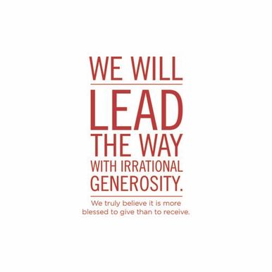 Irrational Generosity