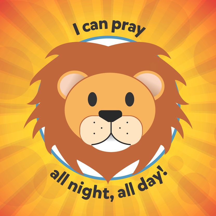 Lion Surprise Sticker - Front