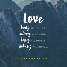 1 Corinthians 13:7