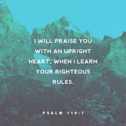 Psalm 119:7