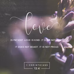 1 Corinthians 13:4