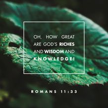 Romans 11:33