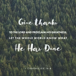 1 Chronicles 16:8
