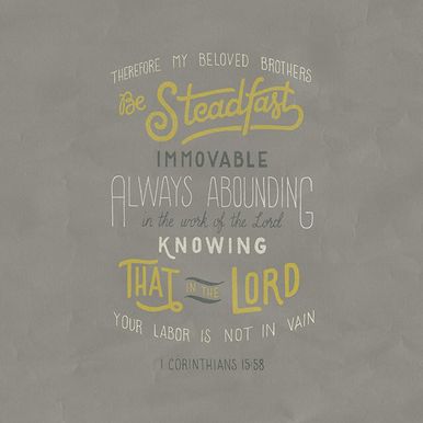 1 Corinthians 15:58