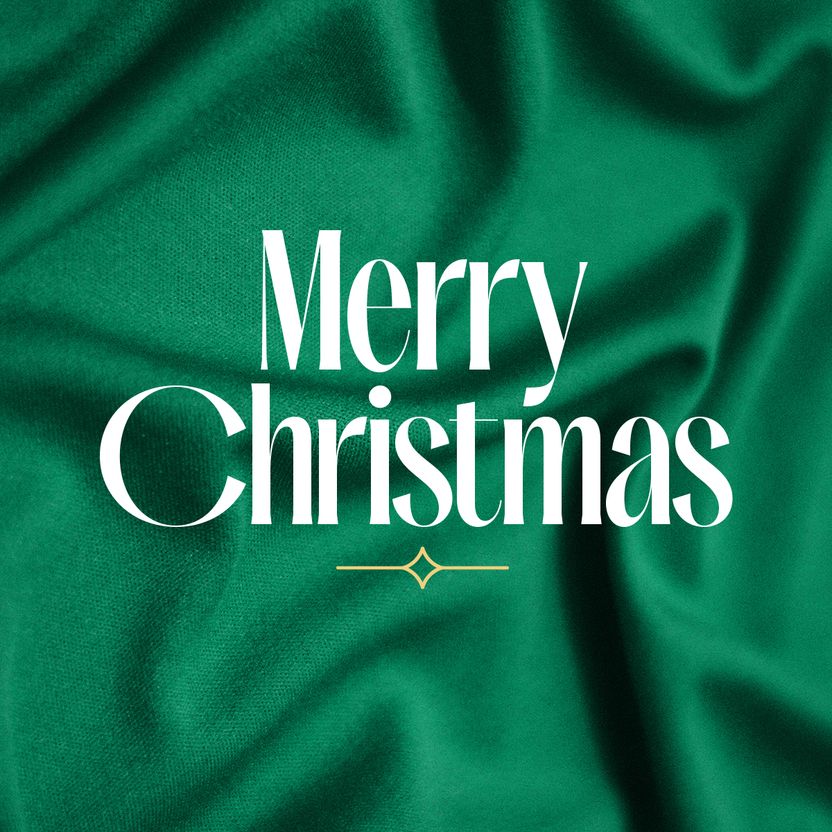 Social Square Merry Christmas - Green 