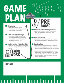 Host Team Game Plan