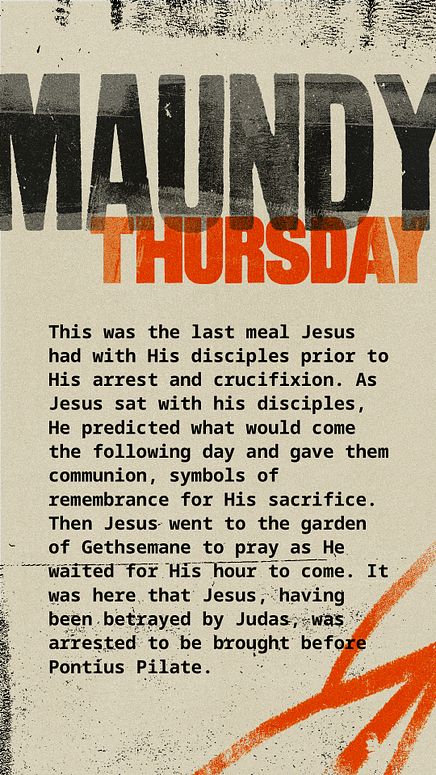 Holy Week Image - Thursday (1)