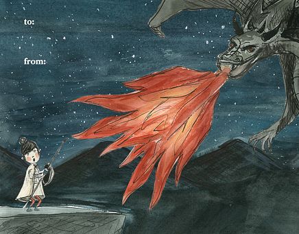 Gift Tag - Dragon - Inside