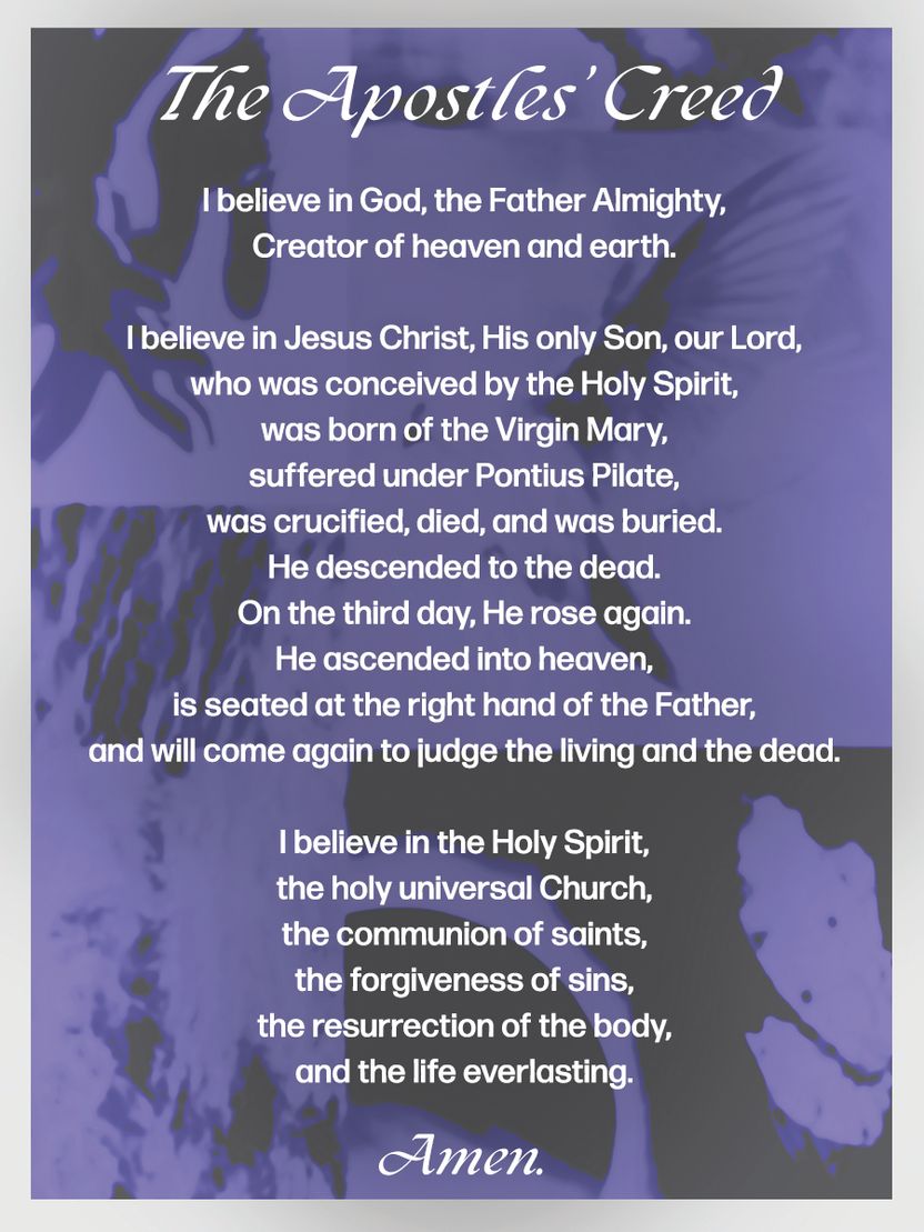 Apostles' Creed Print - 4x3
