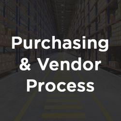 Purchasing and Vendor Process 