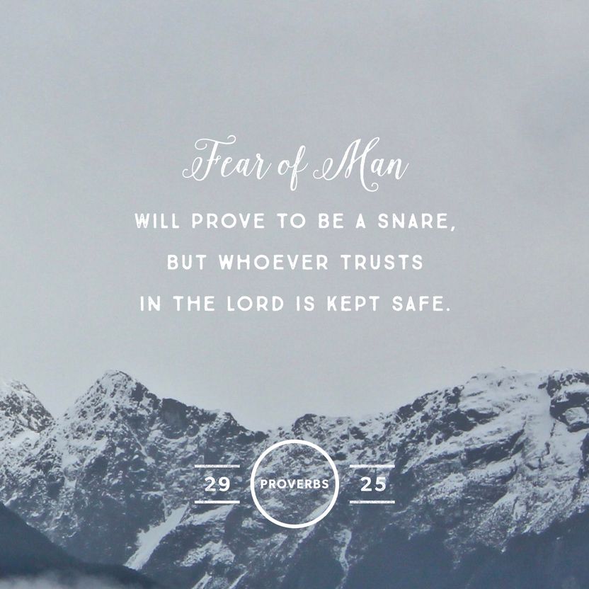 Proverbs 29:25