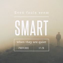 Proverbs 17:28