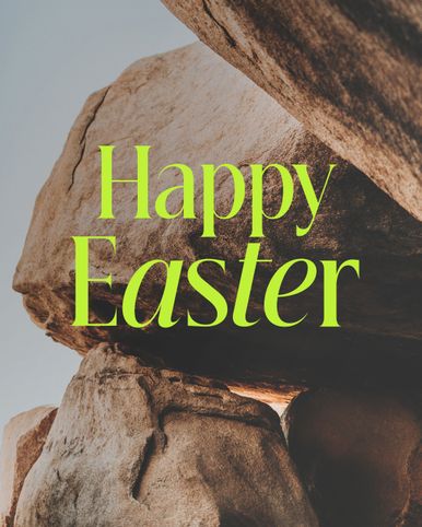 Social Vertical Happy Easter  