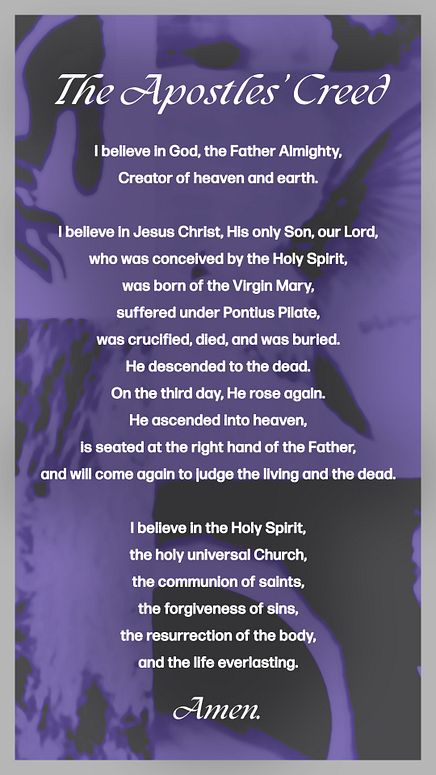 Apostles' Creed Instagram Story