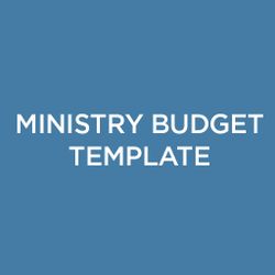 Ministry Budget Template
