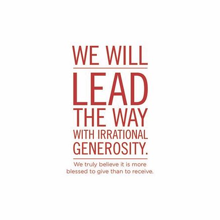 Irrational Generosity