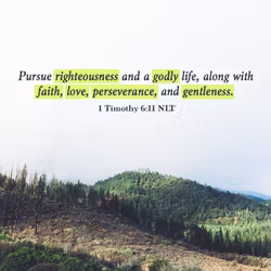 1 Timothy 6:11 NLT 