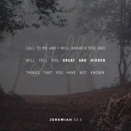 Jeremiah 33:3