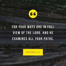 Proverbs 5:21