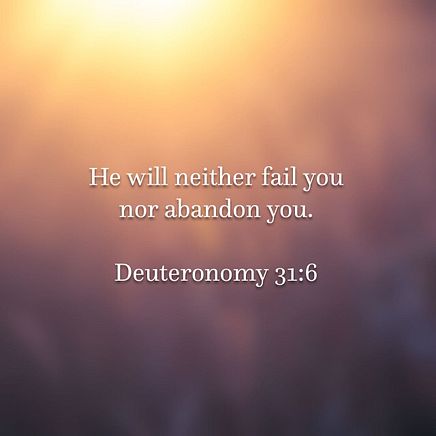 Deuteronomy 31:6