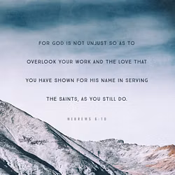 Hebrews 6:10