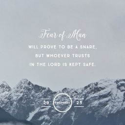 Proverbs 29:25