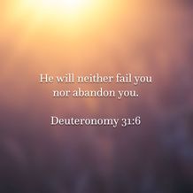 Deuteronomy 31:6