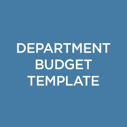 Department Budget Templates