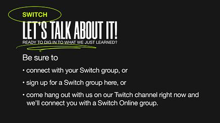 Switch Online - Discussion Slide