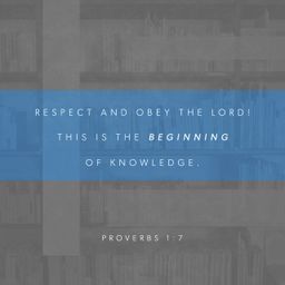 Proverbs 1:7