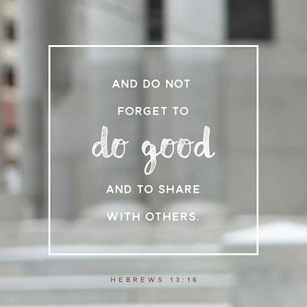 Hebrews 13:16