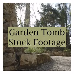Garden Tomb Stock Footage
