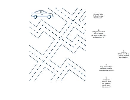 Kids Prayer Guide - Road Map