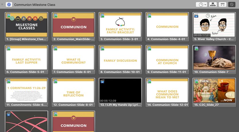 Milestone Class ProPresenter