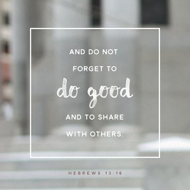 Hebrews 13:16