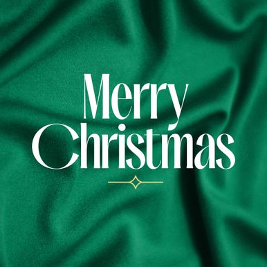 Social Square Merry Christmas - Green 