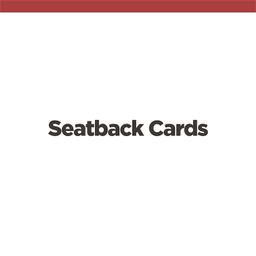 Seatback Cards