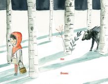 Gift Tag - Red Riding Hood - Inside