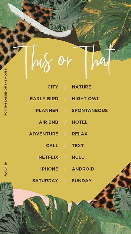 Instagram Story - This or Thag