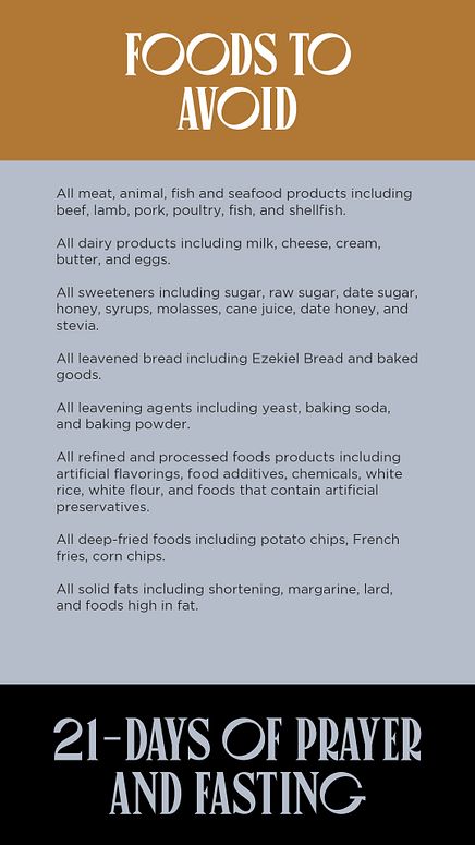 Fasting Foods To Avoid