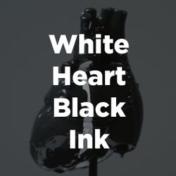 Stock Videography: White Heart Black Ink