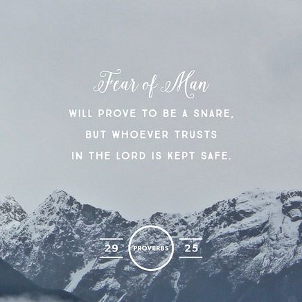 Proverbs 29:25