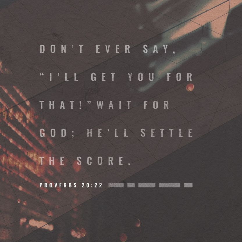 Proverbs 20:22