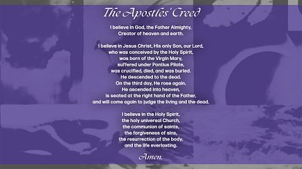 Apostles' Creed Slide 