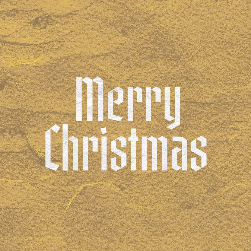 Merry Christmas - Gold