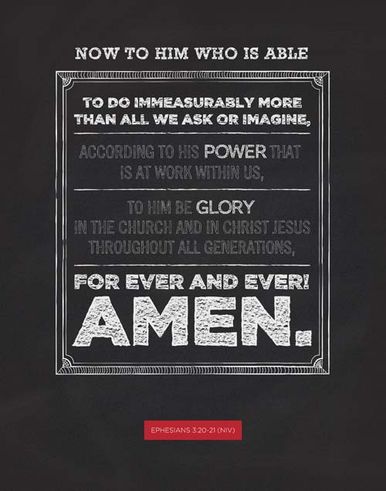 Ephesians 3:20-21