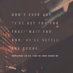Proverbs 20:22