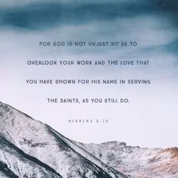 Hebrews 6:10