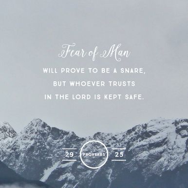 Proverbs 29:25