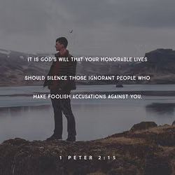 1 Peter 2:15